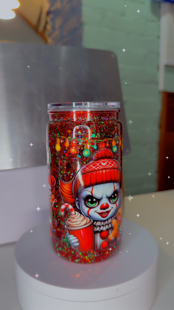 16oz Snow Globe - Clown
