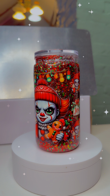16oz Snow Globe - Clown