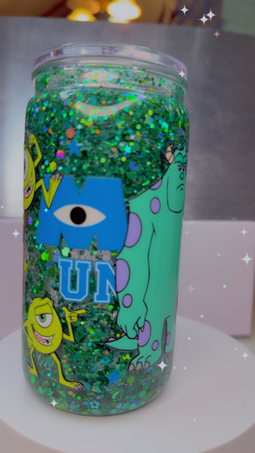 16oz Snow Globe - Monster