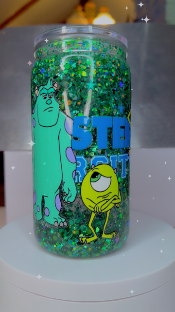 16oz Snow Globe - Monster