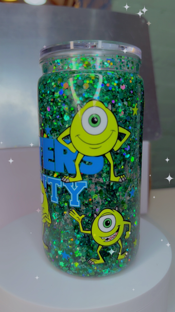 16oz Snow Globe - Monster