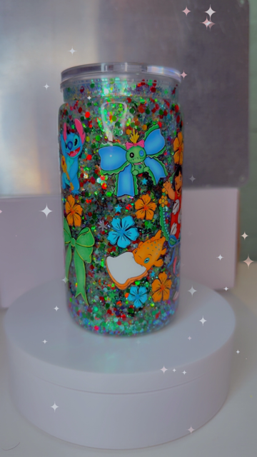 16oz Snow Globe - Blue Monster