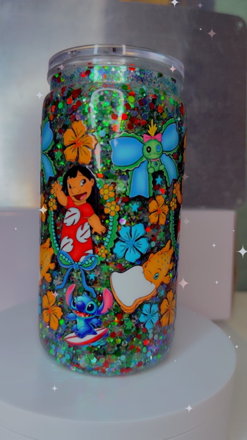 16oz Snow Globe - Blue Monster