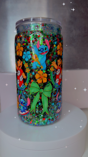 16oz Snow Globe - Blue Monster