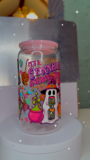 16oz Glass Cup - Energy