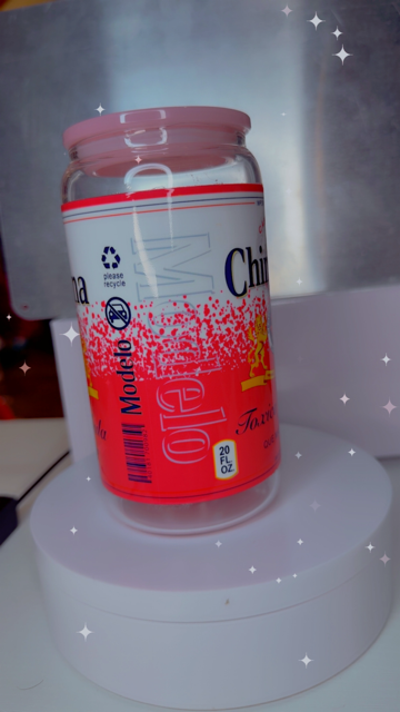 16oz Glass Cup - Chingona