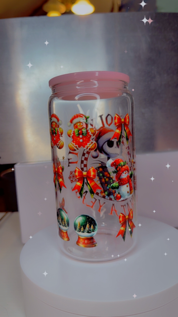 16oz Glass Cup - Nightmare