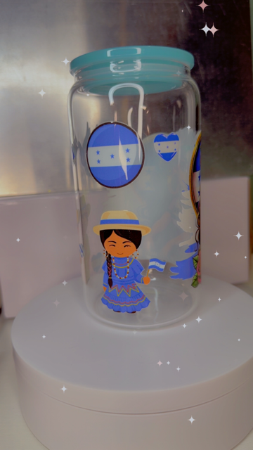 16oz Glass Cup - Honduras